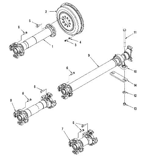 402188A1 - Вал карданн. прив. моста задн., мосты 450сер., TJT9./St.