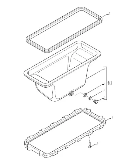 5801419489 - Поддон масл. картера ДВС Cursor9K CS, CSX, CX6/8